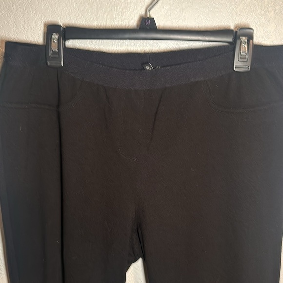 Eileen Fisher Black Pull On Pant - Picture 2 of 11